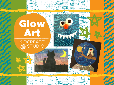 Kidcreate Studio - San Antonio. Glow Art Weekly Class (18 Months-6 Years)